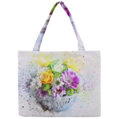 Flowers Vase Art Abstract Nature Mini Tote Bag by Celenk