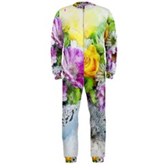 Flowers Vase Art Abstract Nature Onepiece Jumpsuit (men)  by Celenk