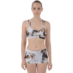 Dog Animal Pet Art Abstract Women s Sports Set by Celenk