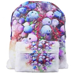 Berries Pink Blue Art Abstract Giant Full Print Backpack