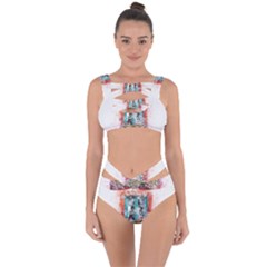 Window Flowers Nature Art Abstract Bandaged Up Bikini Set  by Celenk