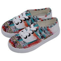 Window Flowers Nature Art Abstract Kids  Classic Low Top Sneakers