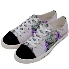 Flowers Bouquet Art Abstract Women s Low Top Canvas Sneakers