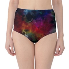 Abstract Picture Pattern Galaxy High-waist Bikini Bottoms by Celenk