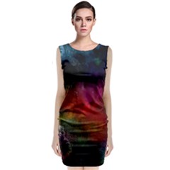 Abstract Picture Pattern Galaxy Classic Sleeveless Midi Dress by Celenk