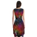 Abstract Picture Pattern Galaxy Sleeveless Chiffon Dress   View2