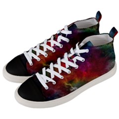 Abstract Picture Pattern Galaxy Men s Mid-top Canvas Sneakers by Celenk