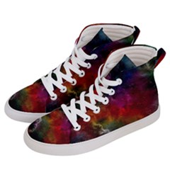 Abstract Picture Pattern Galaxy Men s Hi-top Skate Sneakers