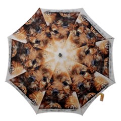 Dog Puppy Animal Art Abstract Hook Handle Umbrellas (small) by Celenk