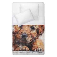 Dog Puppy Animal Art Abstract Duvet Cover (single Size) by Celenk