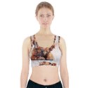 Dog Puppy Animal Art Abstract Sports Bra With Pocket View1