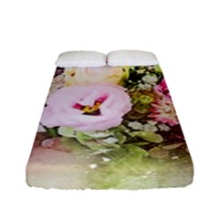 Flowers Bouquet Art Abstract Fitted Sheet (full/ Double Size) by Celenk