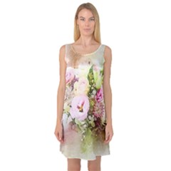 Flowers Bouquet Art Abstract Sleeveless Satin Nightdress by Celenk