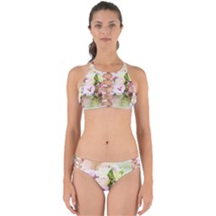 Flowers Bouquet Art Abstract Perfectly Cut Out Bikini Set