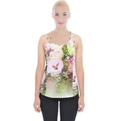 Flowers Bouquet Art Abstract Piece Up Tank Top