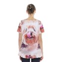 Dog Animal Pet Art Abstract Skirt Hem Sports Top View2