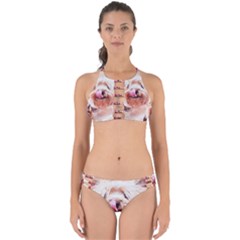 Dog Animal Pet Art Abstract Perfectly Cut Out Bikini Set