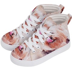 Dog Animal Pet Art Abstract Kid s Hi-top Skate Sneakers by Celenk