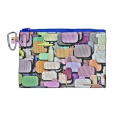 Background Painted Squares Art Canvas Cosmetic Bag (large)