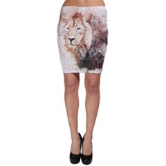 Lion Animal Art Abstract Bodycon Skirt by Celenk