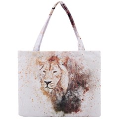 Lion Animal Art Abstract Mini Tote Bag by Celenk