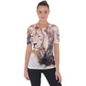 Lion Animal Art Abstract Short Sleeve Top View1