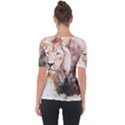 Lion Animal Art Abstract Short Sleeve Top View2