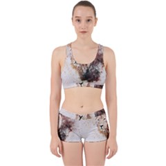 Lion Animal Art Abstract Work It Out Sports Bra Set