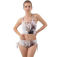 Lion Animal Art Abstract Mini Tank Bikini Set by Celenk