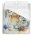 Tiger Animal Art Abstract Duvet Cover (Queen Size) View1