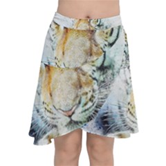 Tiger Animal Art Abstract Chiffon Wrap