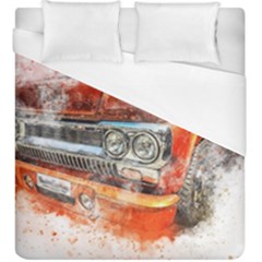 Car Old Car Art Abstract Duvet Cover (king Size) by Celenk