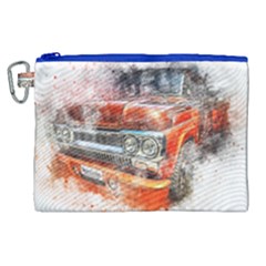 Car Old Car Art Abstract Canvas Cosmetic Bag (xl) by Celenk