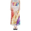 Feathers Bird Animal Art Abstract Full Length Maxi Skirt View1