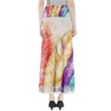 Feathers Bird Animal Art Abstract Full Length Maxi Skirt View2