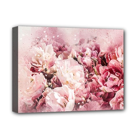 Flowers Bouquet Art Abstract Deluxe Canvas 16  X 12   by Celenk