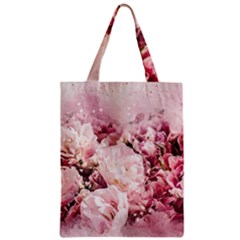 Flowers Bouquet Art Abstract Zipper Classic Tote Bag by Celenk