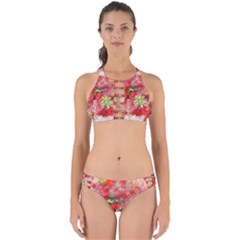 Strawberries Fruit Food Art Perfectly Cut Out Bikini Set by Celenk