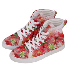 Strawberries Fruit Food Art Men s Hi-top Skate Sneakers by Celenk