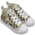 River Bridge Art Abstract Nature Kid s Mid-Top Canvas Sneakers View3