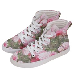 Flowers Roses Art Abstract Nature Women s Hi-top Skate Sneakers by Celenk