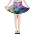 Lizard Reptile Art Abstract Animal Mini Flare Skirt View3