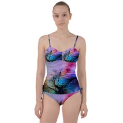 Lizard Reptile Art Abstract Animal Sweetheart Tankini Set by Celenk