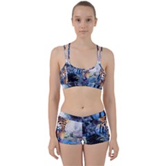 Tiger Drink Animal Art Abstract Women s Sports Set by Celenk