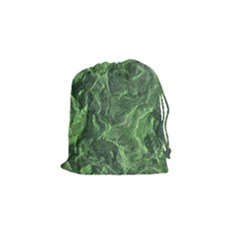 Geological Surface Background Drawstring Pouches (small)  by Celenk