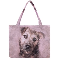 Dog Pet Terrier Art Abstract Mini Tote Bag by Celenk