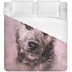 Dog Pet Terrier Art Abstract Duvet Cover (king Size) by Celenk