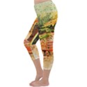 Tree Park Bench Art Abstract Capri Winter Leggings  View2