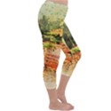 Tree Park Bench Art Abstract Capri Winter Leggings  View3