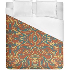 Multicolored Abstract Ornate Pattern Duvet Cover (california King Size) by dflcprints